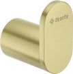 Крючок настенный одинарный DEANTE ROUND ADR_R111 Brushed Gold (брашированное золото) 