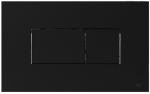 Клавиша смыва OLI KARISMA 641015 пневматическая, Soft-touch, Matte Black (чёрный матовый)