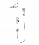 Душевая система скрытого монтажа с изливом Oliveeka D OL-939003-BN Brushed Nickel (никель брашированный)