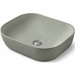 Раковина керамическая накладная Vincea VBS-101MG цвет матовый серый