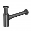 Сифон для умывальника WHITECROSS A186GM Gun Metal (оружейная сталь)