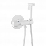 Смеситель скрытого монтажа термостатический с гигиеническим душем Rose R915C, White matte (белый матовый)