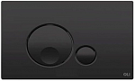 Клавиша смыва OLI GLOBE 152952 Soft-touch, Matte Black (чёрный матовый)