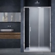 Душевая дверь Vincea Alpha 1100×1900, VDS-3AL110MT, хром, стекло текстурное