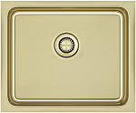 Мойка кухонная 540*440 Paulmark VISTA 54 UNI, PM305444-LG Brushed Gold Light (брашированное золото светлое)