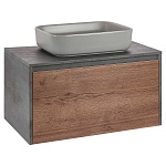 Мебель под накладную раковину Vincea Mesa 800 T.Oak + Beton