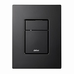 Кнопка смыва ABBER AC0123MB пневматическая, черная матовая