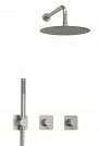 Душевая система скрытого монтажа WasserKRAFT Tauber A6451.296.097.121.275.100.276, Brushed Nickel (никель брашированный)
