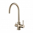 Смеситель для кухни с переключателем для фильтра Paulmark Essen Es213211-BR цвет бронза 