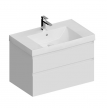 Мебель для ванной Kerama Marazzi Cubo 80см, с 2 ящиками, цвет: белая матовая