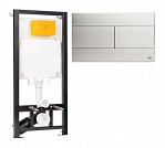 Инсталляция OLI 80 ECO Block mechanic с клавишей SLIM хром матовый, 886914SL02