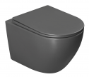 Унитаз подвесной Vincea Globo VT1-14TMA Tornado, цвет антрацит матовый, ультратонкое soft-close сиденье