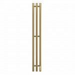Полотенцесушитель электрический APEXTERMO Luna LN10112GL 1100x150 с крючками, золото матовое