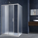 Душевой уголок Vincea 1500х800 Alpha VSR-3AL8015MT c раздвижной дверью, хром, стекло прозрачное