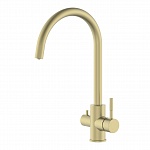 Смеситель для кухни с подключением к фильтру Oliveeka Y OL-458022-BG Brushed Gold (брашированное золото)