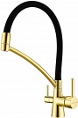 Смеситель для кухни с переключателем для фильтра Paulmark Siegen Si213111-G цвет золото